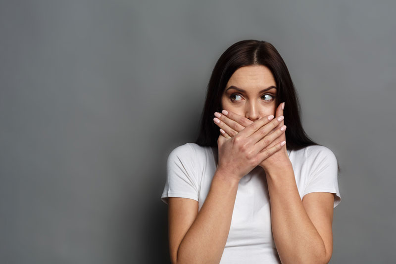 a dental implant patient having anxiety about an upcoming procedure